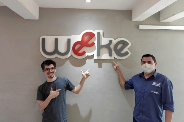 Weeke team gathered in the office