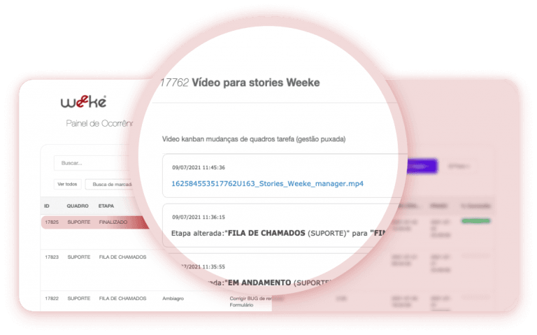 Weeke Manager Panel de visitas
