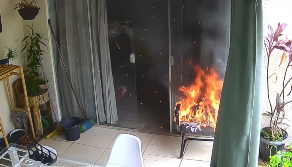 Cámara que identifica el inicio del incendio